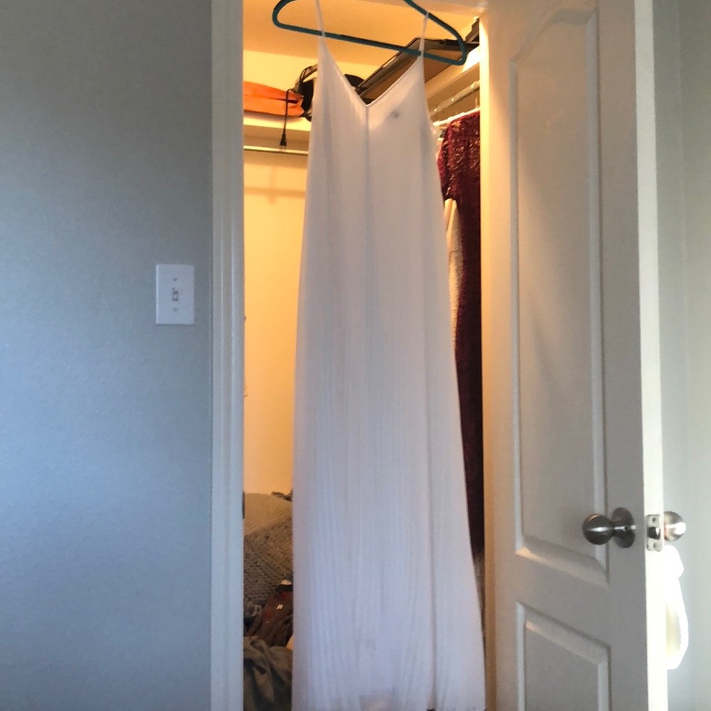 a long white maxi dress